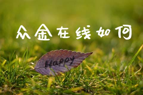 众金在线如何_https://wap.yjjixie.cn_证券市场_第1张