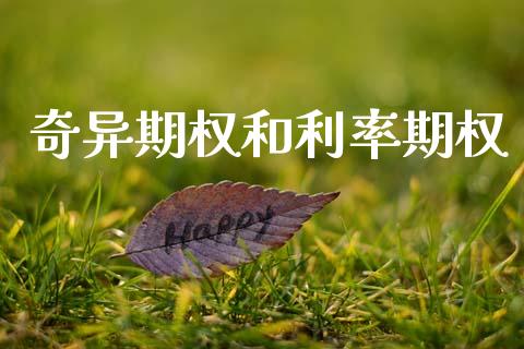 奇异期权和利率期权_https://wap.yjjixie.cn_证券市场_第1张