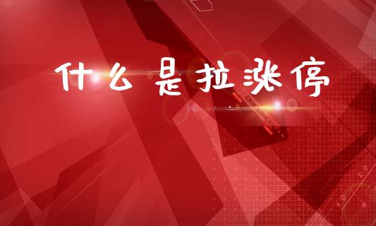 什么是拉涨停_https://wap.yjjixie.cn_保险理财_第1张