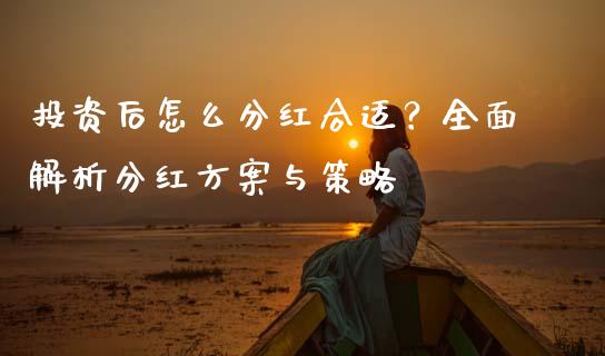 投资后怎么分红合适？全面解析分红方案与策略_https://wap.yjjixie.cn_证券市场_第1张