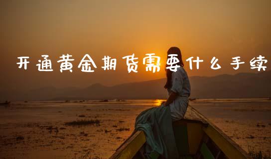 开通黄金期货需要什么手续_https://wap.yjjixie.cn_保险理财_第1张