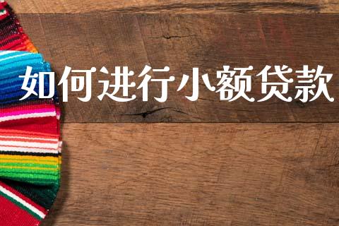 如何进行小额贷款_https://wap.yjjixie.cn_证券市场_第1张