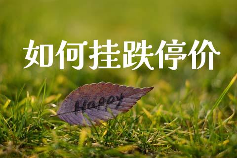 如何挂跌停价_https://wap.yjjixie.cn_证券市场_第1张