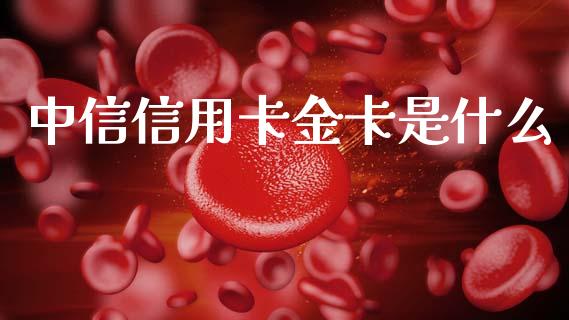 中信信用卡金卡是什么_https://wap.yjjixie.cn_港股行情_第1张