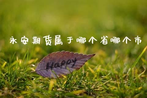 永安期货属于哪个省哪个市_https://wap.yjjixie.cn_保险理财_第1张