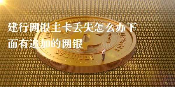 建行网银主卡丢失怎么办下面有追加的网银_https://wap.yjjixie.cn_保险理财_第1张