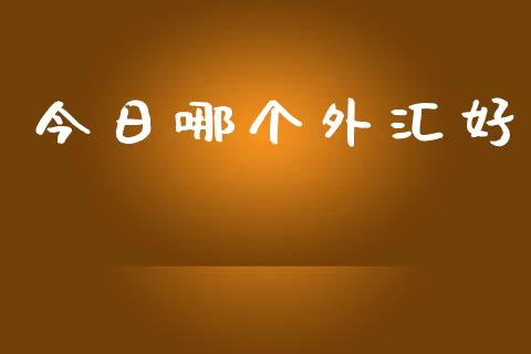 今日哪个外汇好_https://wap.yjjixie.cn_商业资讯_第1张