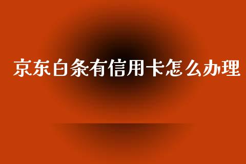 京东白条有信用卡怎么办理_https://wap.yjjixie.cn_保险理财_第1张