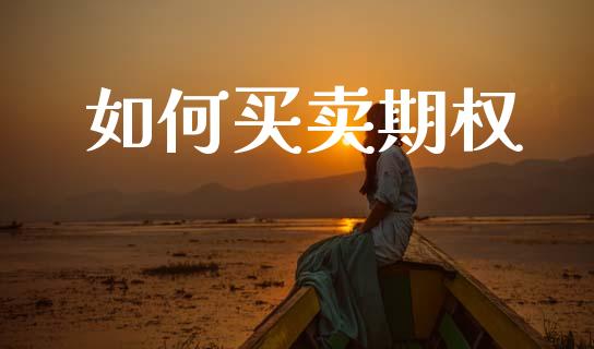如何买卖期权_https://wap.yjjixie.cn_证券市场_第1张