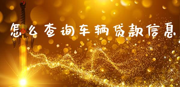 怎么查询车辆贷款信息_https://wap.yjjixie.cn_商业资讯_第1张