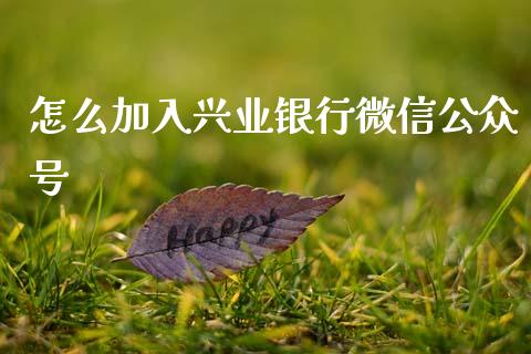 怎么加入兴业银行微信公众号_https://wap.yjjixie.cn_商业资讯_第1张