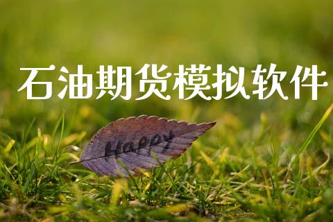 石油期货模拟软件_https://wap.yjjixie.cn_保险理财_第1张
