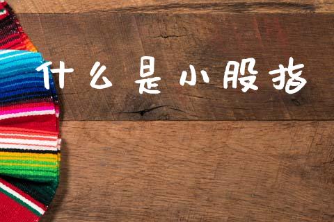 什么是小股指_https://wap.yjjixie.cn_商业资讯_第1张