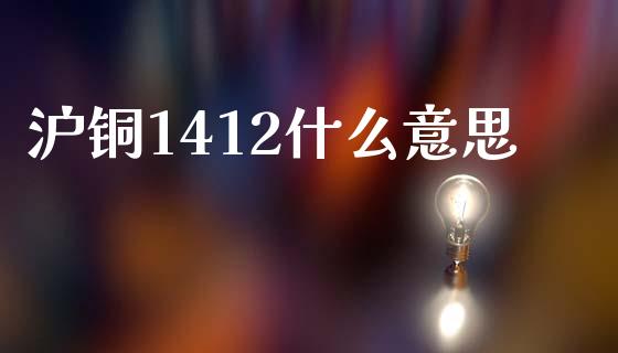沪铜1412什么意思_https://wap.yjjixie.cn_保险理财_第1张