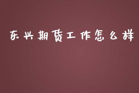 东兴期货工作怎么样_https://wap.yjjixie.cn_商业资讯_第1张