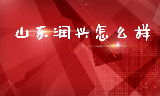 山东润兴怎么样_https://wap.yjjixie.cn_港股行情_第1张