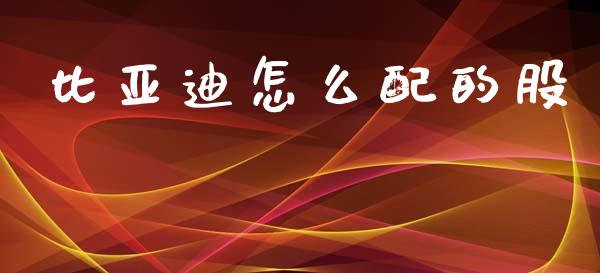 比亚迪怎么配的股_https://wap.yjjixie.cn_保险理财_第1张