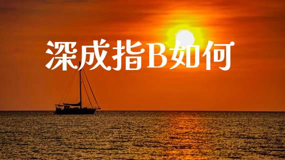 深成指B如何_https://wap.yjjixie.cn_保险理财_第1张