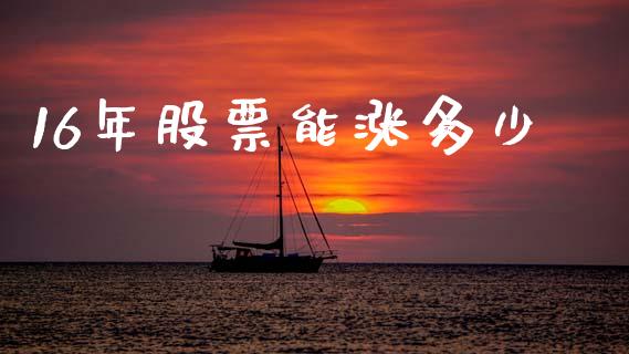 16年股票能涨多少_https://wap.yjjixie.cn_证券市场_第1张