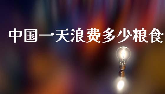 中国一天浪费多少粮食_https://wap.yjjixie.cn_保险理财_第1张