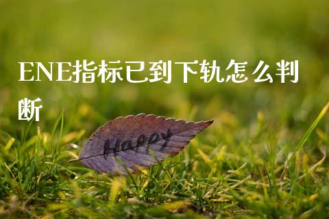 ENE指标已到下轨怎么判断_https://wap.yjjixie.cn_港股行情_第1张