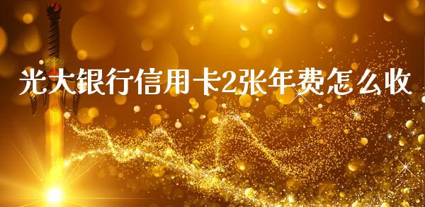 光大银行信用卡2张年费怎么收_https://wap.yjjixie.cn_证券市场_第1张