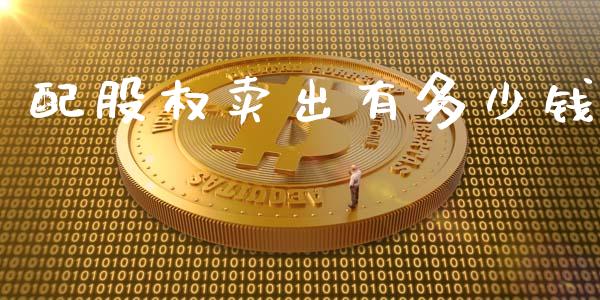 配股权卖出有多少钱_https://wap.yjjixie.cn_港股行情_第1张
