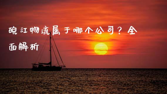 皖江物流属于哪个公司？全面解析_https://wap.yjjixie.cn_保险理财_第1张