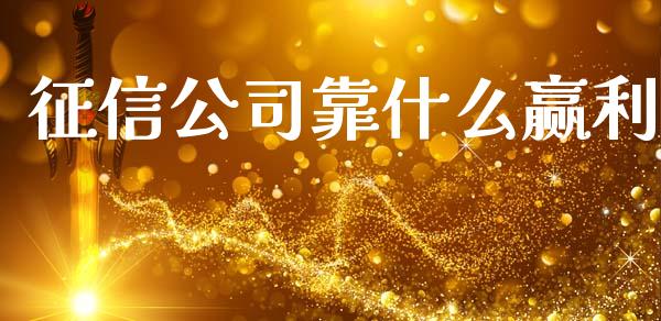 征信公司靠什么赢利_https://wap.yjjixie.cn_港股行情_第1张