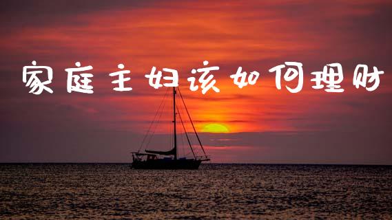 家庭主妇该如何理财_https://wap.yjjixie.cn_证券市场_第1张