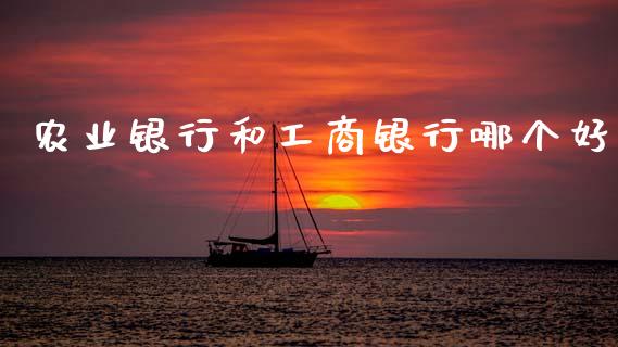 农业银行和工商银行哪个好_https://wap.yjjixie.cn_证券市场_第1张