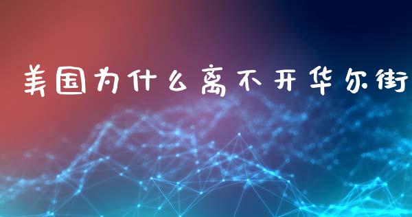 美国为什么离不开华尔街_https://wap.yjjixie.cn_证券市场_第1张
