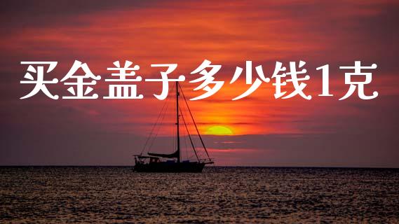 买金盖子多少钱1克_https://wap.yjjixie.cn_保险理财_第1张