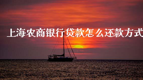 上海农商银行贷款怎么还款方式_https://wap.yjjixie.cn_港股行情_第1张