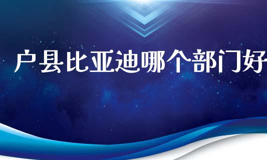 户县比亚迪哪个部门好_https://wap.yjjixie.cn_港股行情_第1张