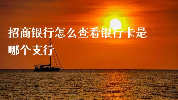 招商银行怎么查看银行卡是哪个支行_https://wap.yjjixie.cn_商业资讯_第1张