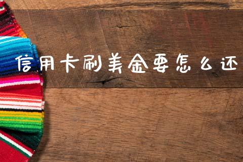 信用卡刷美金要怎么还_https://wap.yjjixie.cn_保险理财_第1张