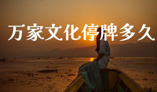 万家文化停牌多久_https://wap.yjjixie.cn_港股行情_第1张