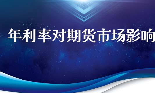 年利率对期货市场影响_https://wap.yjjixie.cn_商业资讯_第1张