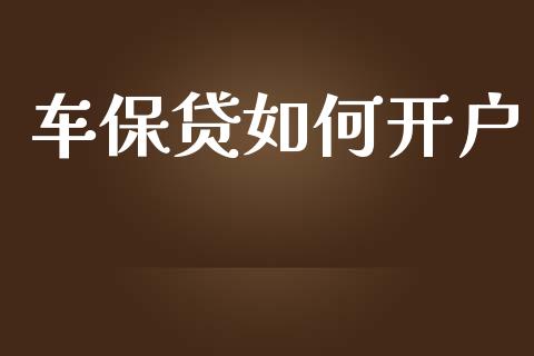 车保贷如何开户_https://wap.yjjixie.cn_港股行情_第1张