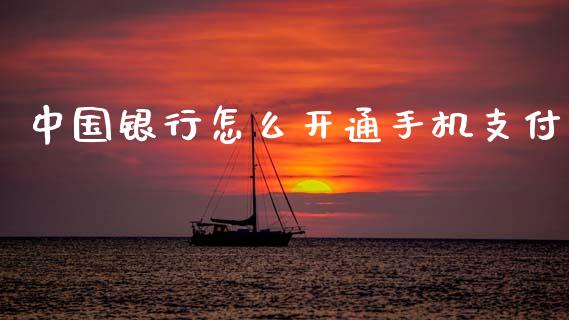 中国银行怎么开通手机支付_https://wap.yjjixie.cn_港股行情_第1张