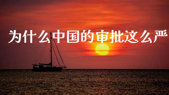 为什么中国的审批这么严_https://wap.yjjixie.cn_证券市场_第1张