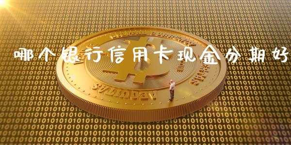 哪个银行信用卡现金分期好_https://wap.yjjixie.cn_证券市场_第1张