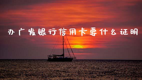 办广发银行信用卡要什么证明_https://wap.yjjixie.cn_证券市场_第1张
