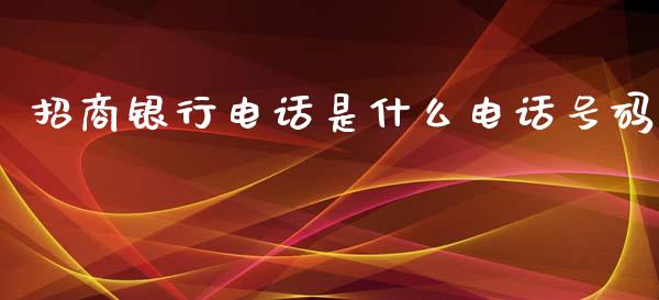 招商银行电话是什么电话号码_https://wap.yjjixie.cn_证券市场_第1张
