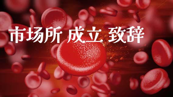 市场所 成立 致辞_https://wap.yjjixie.cn_商业资讯_第1张