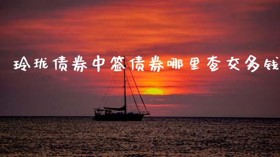 玲珑债券中签债券哪里查交多钱_https://wap.yjjixie.cn_港股行情_第1张