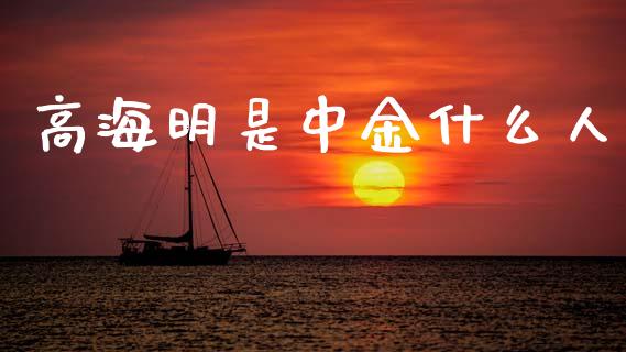 高海明是中金什么人_https://wap.yjjixie.cn_证券市场_第1张