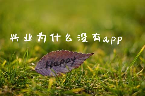 兴业为什么没有app_https://wap.yjjixie.cn_保险理财_第1张
