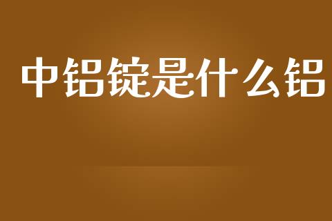 中铝锭是什么铝_https://wap.yjjixie.cn_商业资讯_第1张